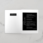 愛の詩を思い出す 箔グリーティングカード (外側レイダウン)