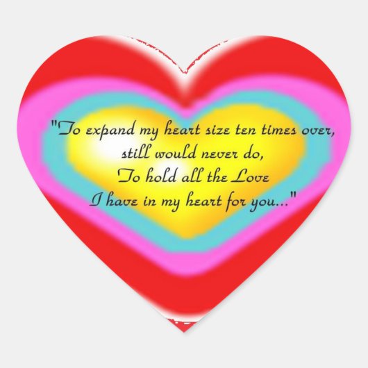 愛の詩シール ハートシール (正面)