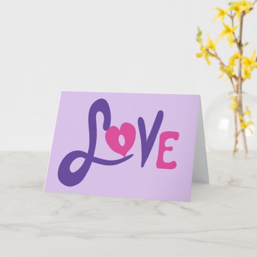 愛の詩 カード (黄色い花)