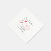 愛の詰まった結婚ジャム スタンダードカクテルナプキン (角)