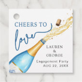 愛の誓いパーティーファヴォリットタグにお祝いの乾杯 フェイバータグ (正面)