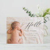 愛の誕生の発表で歓迎//黒 案内状 (スタンド正面)