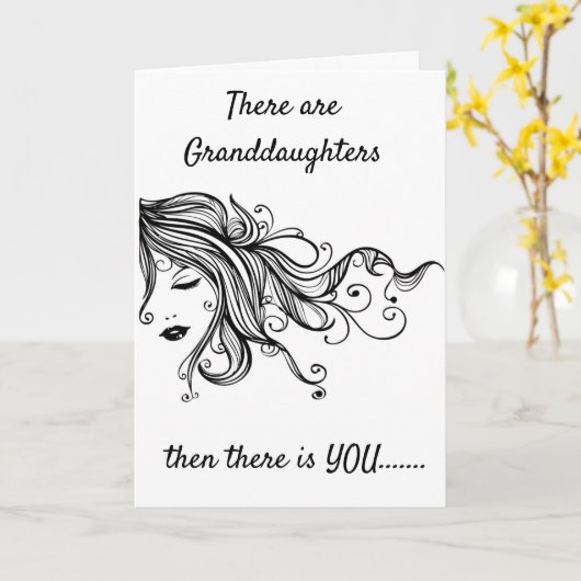 愛の誕生日カード付き「孫娘」 カード (黄色い花)