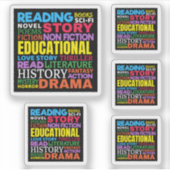 愛の読本 – ジャンルWord Art シール (正面)