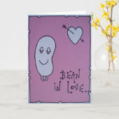 愛の豆 カード (黄色い花)