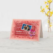 愛の豊かな母の日/写真グリーティングカード付き カード (黄色い花)