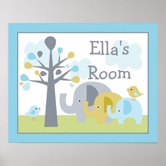 「愛の象の鼻」パーソナライズポスター ポスター (正面)