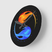 愛の象徴 –  ラウンド壁時計 (傾斜)