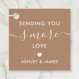 愛の贈り物を送るラベル結婚、Kraft フェイバータグ