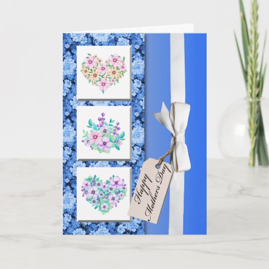 愛の贈り物包まれたとしての母の日のカード カード (正面)