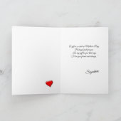 愛の贈り物包まれたとしての母の日のカード カード (内部)