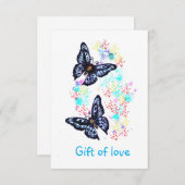 愛の贈り物 サンキューカード (正面/裏面)