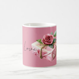 愛の贈り物 バラの花 コーヒーマグカップ