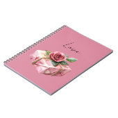 愛の贈り物 バラの花 ノートブック (左側)