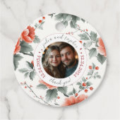 愛の贈り物:ヴィンテージのクリスマス結婚ロマンス フェイバータグ (正面)