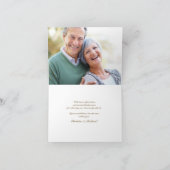 愛の贈り物 – 写真サンキューカード サンキューカード (内部)