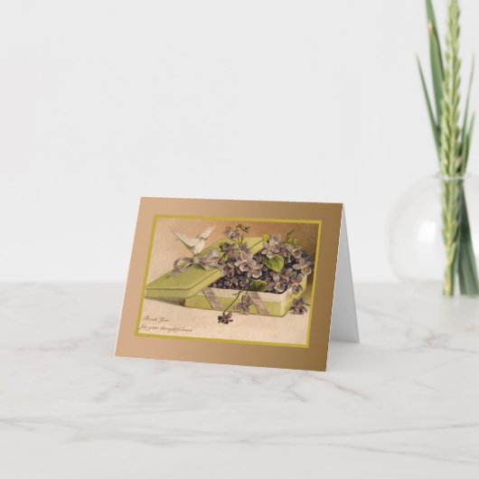 愛の贈り物 – 写真サンキューカード サンキューカード (正面)