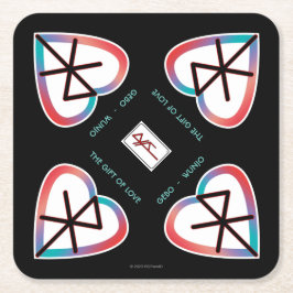 愛の贈り物Binderre スクエアペーパーコースター