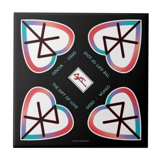 愛の贈り物Binderre タイル (正面)