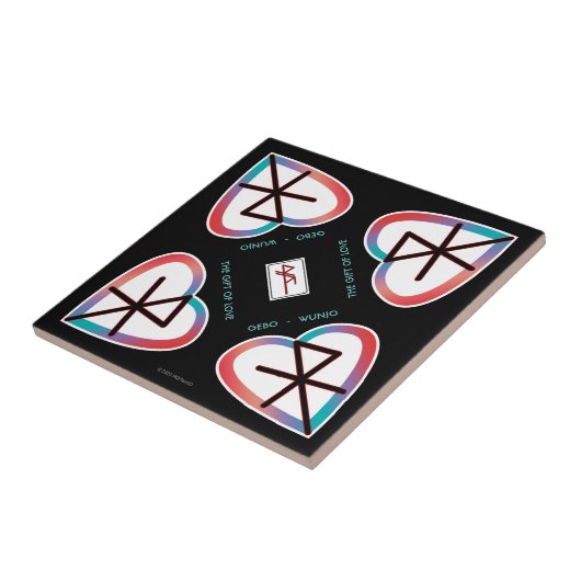 愛の贈り物Binderre タイル (側面)