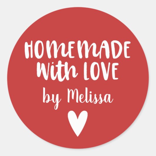 愛の赤いクリスマスと自家製 ラウンドシール (正面)