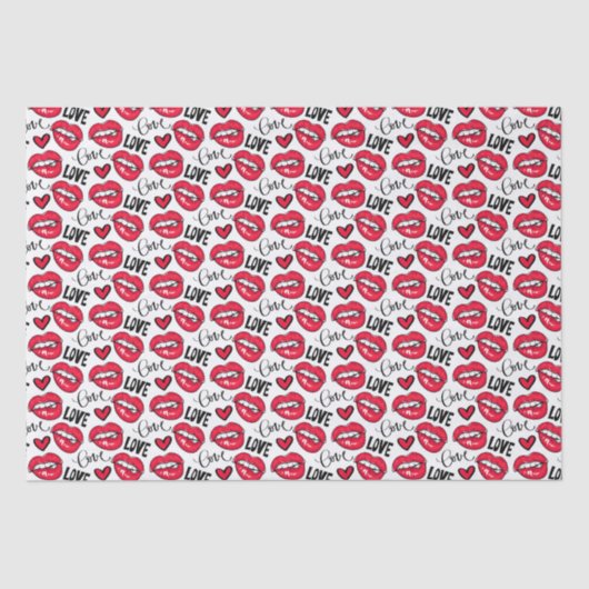 愛の赤い唇 薄葉紙 (正面)