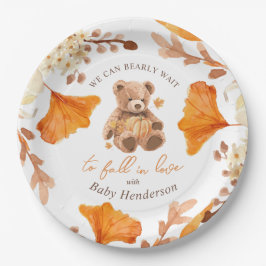 愛の赤ちゃんシャワーで秋を待つことができる ペーパープレート