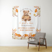 愛の赤ちゃんシャワーの背景で秋するのを心待ちにする タペストリー (インサイチュ)