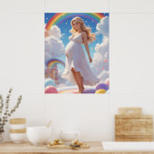 愛の赤ちゃんシャワーアートが輝く ポスター (キッチン)