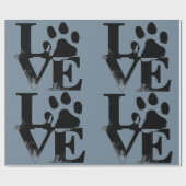 愛の足のプリント ラッピングペーパー (フラット)