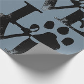 愛の足のプリント ラッピングペーパー (角)