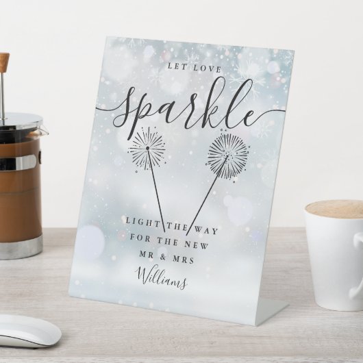 愛の輝きを冬の黒の署名脚本 台座サイン (インサイチュ)