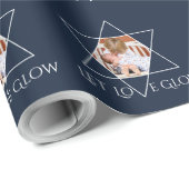 愛の輝きを愛するデビッドフレームのスター ラッピングペーパー (ロールコーナー)