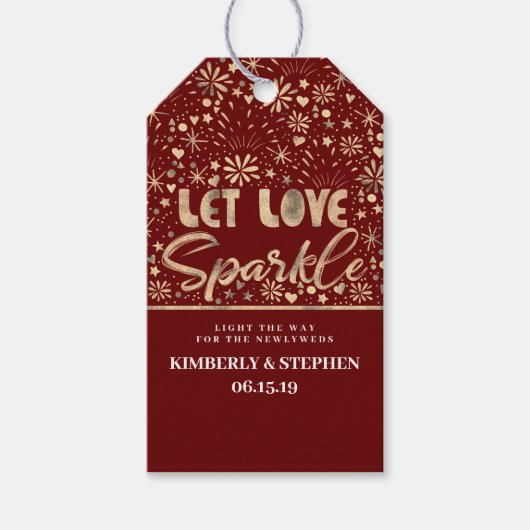 愛の輝きを放つ ギフトタグ (正面)