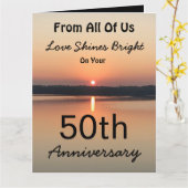 「愛の輝き」から50周年 カード (黄色い花)