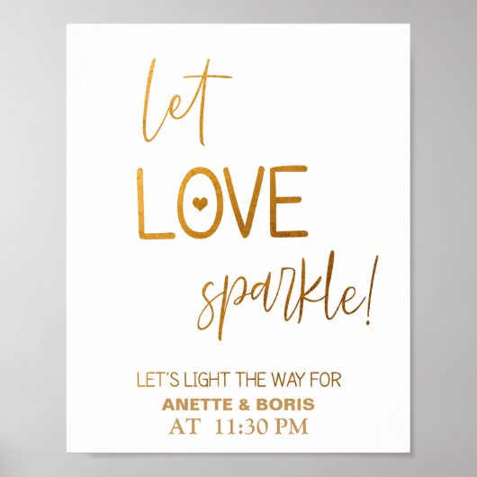 愛の輝結婚きのサイン8x10ポスター ポスター (正面)