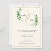 愛の輪 | 結婚s 招待状 (正面)