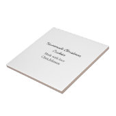 愛の追加の名前で作られた自家製クリスマスクッキー タイル (側面)