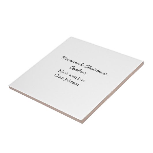 愛の追加の名前で作られた自家製クリスマスクッキー タイル (側面)