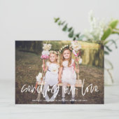 愛の送信レタリングバレンタインデーの写真 シーズンカード (スタンド正面)