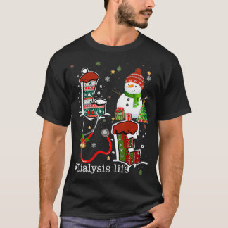 愛の透析ライフ雪だるまクリスマスフォーナースNur Tシャツ