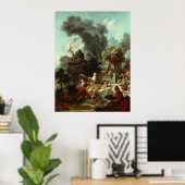 愛の進歩（トップパネル） – フラゴナード ポスター (ホームオフィス)