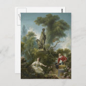 愛の進歩:フラゴナードによるランデブー ポストカード (正面/裏面)