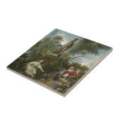 愛の進歩: Fragonard著ランデブー タイル (側面)