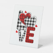 愛の遠位画像ペデスタル標識 台座サイン (正面)