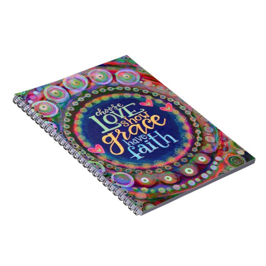 愛の選択感動的トレンディーカラフルおもしろい ノートブック (右側)