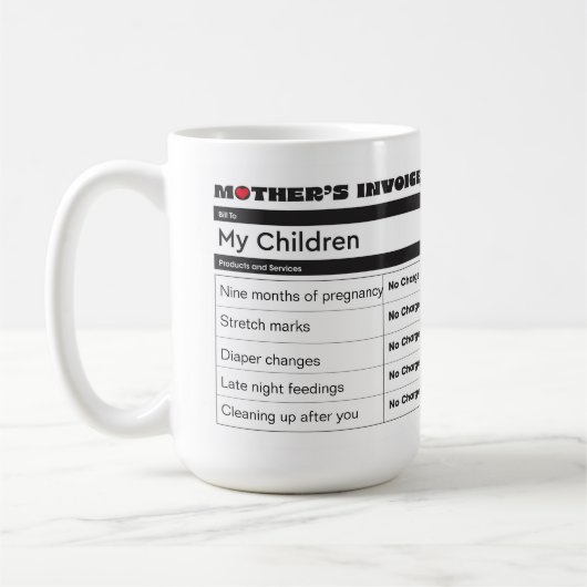 愛の遺産 – パーソナライズされたあなたの写真 コーヒーマグカップ (左)