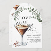 愛の醸造 | Espresso | Martini |ブライダルシャワー 招待状 (正面/裏面)