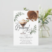 愛の醸造 | Espresso | Martini |ブライダルシャワー 招待状 (スタンド正面)