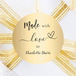 愛の金ゴールド名 ラウンドシール